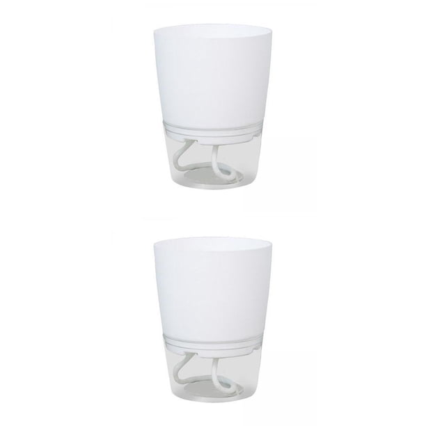 Maceta absorbente de agua de 2 piezas Maceta de jardín con riego automático Pequeña M L Zulema maceta de interior