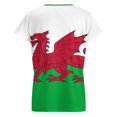 thumbnail image 6 of Australian Welsh Heritage Flag Women's Blouse Short Sleeve Women's Top T-Shirt Spring Summer Clothes, 6 of 7