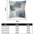 thumbnail image 6 of Blue and Grey Abstract Art Pillow Covers 18x18 Set of 4 Blue and Grey Art Modern Decorative Throw Pillow Cushion Cover for Bedroom Sofa Living Room, 6 of 6