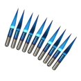 thumbnail image 3 of Herramienta de brocas de enrutador para metalurgia de 10 piezas 0,1/0,2//0,4/0,5mm 10/15/ Baoblaze Brocas de mecanizado CNC, 3 of 8