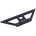 thumbnail image 3 of ES-4 Regla para carpintería Herramienta de medición de carpintero de aleación de aluminio de 45 grados Negro, 3 of 8