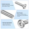 thumbnail image 2 of Tornillos de cabeza plana de 20 piezas, 3/16-24x1" acero inoxidable, kit de sujetadores con llave hexagonal, 2 of 7
