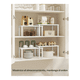 thumbnail image 5 of Juego De 2 Organizadores De Cocina De Madera Apilables, Multifuncionales Y Expandibles Malubero Blanco, 5 of 5