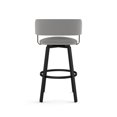 thumbnail image 5 of Strick & Bolton Round Swivel Low Back Bar Stool, Gray, 5 of 5