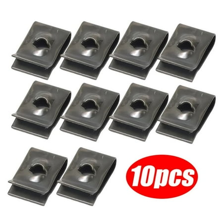 

10pcs/pack Durable Anti-rust Protection with Screw Screw Buckle U-Type Clip Iron Sheet Screw Fastener Clips 10PCS/PACK