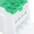 thumbnail image 3 of NFTIGB 690V 80A DIN Rail Terminal Block Distribution Box Spliceable Brass Conductor Junction Box for House Appliances Green Color UKK80 C45 Electrical Connectors Fast Quick Wire Cable Connection, 3 of 9