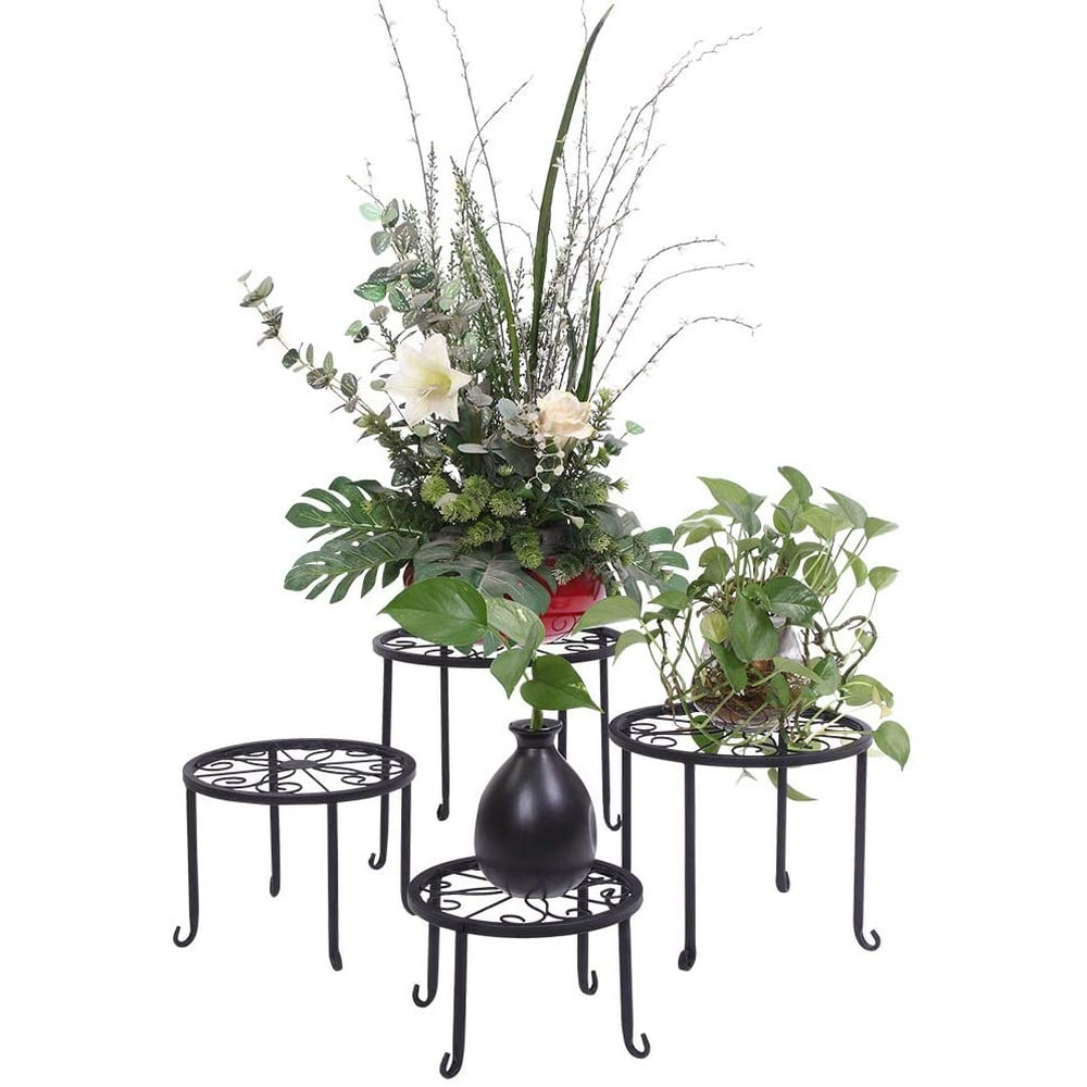 4 Pack Round Nesting Plant Stand (Different Size) Metal Plant Shelves