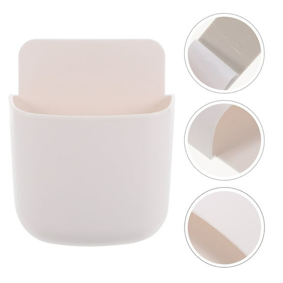 WHAMVOX  6 Pcs Storage Organizer Wall Mounted Rack Basket Bins Mail White