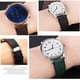 thumbnail image 4 of Correa de reloj genuina de piel de avestruz compatible con pulsera universal Seiko Omega Citizen de 18 mm, 20 mm, 21 mm y 22 mm, color marrón y verde, 4 of 5