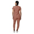 thumbnail image 2 of Adar Pro Modern Athletic Scrub Set For Women - Modern V-Neck Scrub Top & Yoga Jogger Scrub Pants, 2 of 7