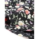 thumbnail image 5 of INSPIRE CHIC Blusa floral con botones y manga corta con cuello Peter Pan para mujer Negro S, 5 of 5