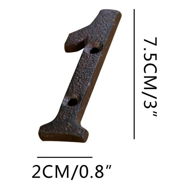 TUWABEII Modern Metal House Numbers, Metal Letter, Black Door Number, Metal Mailbox Numbers and Letters, Metal House Address Letters and Numbers for Outside Signs