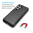 thumbnail image 4 of Tiflook Wallet Case for Galaxy S24 | 2024 | 5G | Minimalist Luxury PU Leather ID Cash Credit Card Holder Slots Magnetic Closure Kickstand Folio Flip Slim Protective Cover - Black, 4 of 5