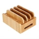 thumbnail image 1 of Soporte Plano para TeléFono MóVil, Madera de Bambú, Organizador de EstacióN de Carga para MúLtiples Dispositivos, Soporte de Oficina, 1 of 6