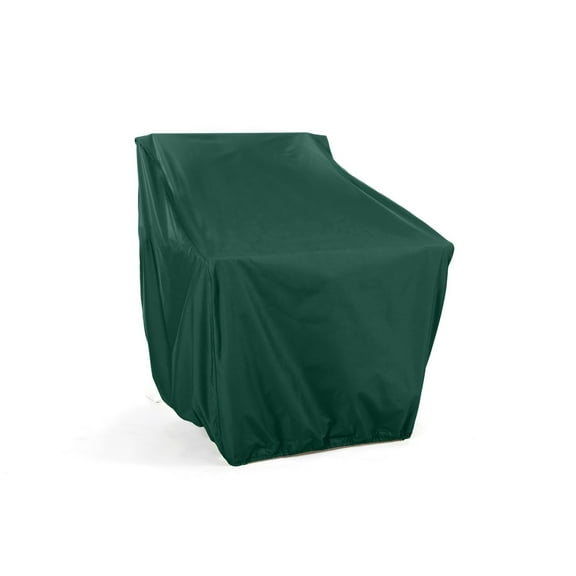 Covermates Classic Square Adirondack Chair Cover – 12-Gauge Vinyl Weather-Resistant Patio & Garden Chair Protector with Elastic Hem & Mesh Vent, 34W x 40D x 34H, Green