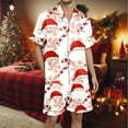 thumbnail image 2 of XDZJLR Mens Christmas Pajama Xmas Print Pajama Holiday Themed Cozy Outfit Festive Nights Relaxation Pj'S Sleepwear White Xxl, 2 of 4