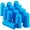 Blue, variant on Cheers.US 3/5/12Pcs Silicone Finger Protector Sleeve Cover Anti-cut Heat Resistant Anti-slip