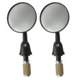 thumbnail image 2 of Espejos retrovisores plegables para moto - Aleación de aluminio negro, diámetro 6.8cm, ajuste 180° para manubrios de 22mm (7/8"). Visión clara día y noche., 2 of 6