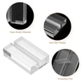 thumbnail image 3 of Uxcell 5Pcs 30 x 20 mm Acrylic Place Card Holders Clear Card Holder Stand Clear, 3 of 5