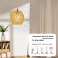 thumbnail image 4 of Lámpara colgante Maliralt de ratán Hanging Lamps con cable enchufable, 4 of 7
