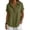 Blackish Green, variant on Linen Henley Shirts For Womens Lapel Collar Snap Button Up V Neck Tops Short Sleeve Casual Blouses Loose Summer Tshirts Dressy Tunic Clothes Navy S