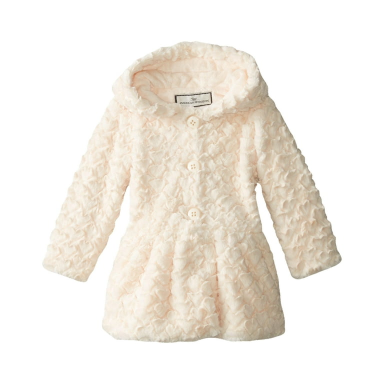 Girls ivory fur coat store
