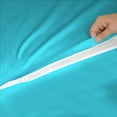 thumbnail image 5 of Sheet has Zipper Fitted Sheet, (Full Size 54x75) 15 Inch Deep Pocket, 100% Egyptian Cotton, 800 TC, Solid Turquoise Blue Color., 5 of 9