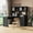 Black, variant on Black Home Office Desk with Hutch, Waterproof and Durable / In Study, Keeps Things Organized
