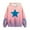 Pink, variant on CYRBOKO Girls Fleece Hoodies, Stretchy Fall&Winter Star Printed Long Sleeve Gradient Sweatshirts with Pocket Pink Size 4-14 T