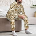 thumbnail image 7 of Balery Indian Paisley Pattern Pajama Sets for Men Long Sleeve 2 Piece Sleepwear Loungewear Sets Soft PJ's with Pockets Long Sleeve Comfy Pj Sets-Large, 7 of 7