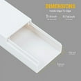 thumbnail image 5 of Simple Cord 150-in Cord Hider Kit, 6-Pack 25-inch Wall-Mounted Cable Management Covers, White, 5 of 14
