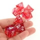 thumbnail image 3 of de dados 7PCS de dados de resina de dados de inclusiones de dados de resina con bordes afilados de dados poliédricos rojo CUTICAT Dados poliédricos, 3 of 4