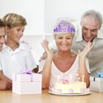 thumbnail image 5 of Banda para el pelo con corona y banda para el 60 cumpleaños para mujer, corona de cumpleaños para decoraciones de fiesta de feliz 60 cumpleaños, 5 of 5