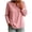Pink, variant on Levmjia Women's Solid Color V Neck Sweater Long Sleeve Button Detail Loose Fit Casual Knit Pullover Top for Fall Winter