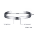 thumbnail image 2 of Personalized Sobriety Cuff Bracelet for Women Men, Stainless Steel Inspirational Soberness Bangle, Sober Alcoholics Anonymous Addiction Recovery Anniversary Jewelry for Family Friends, 2 of 5