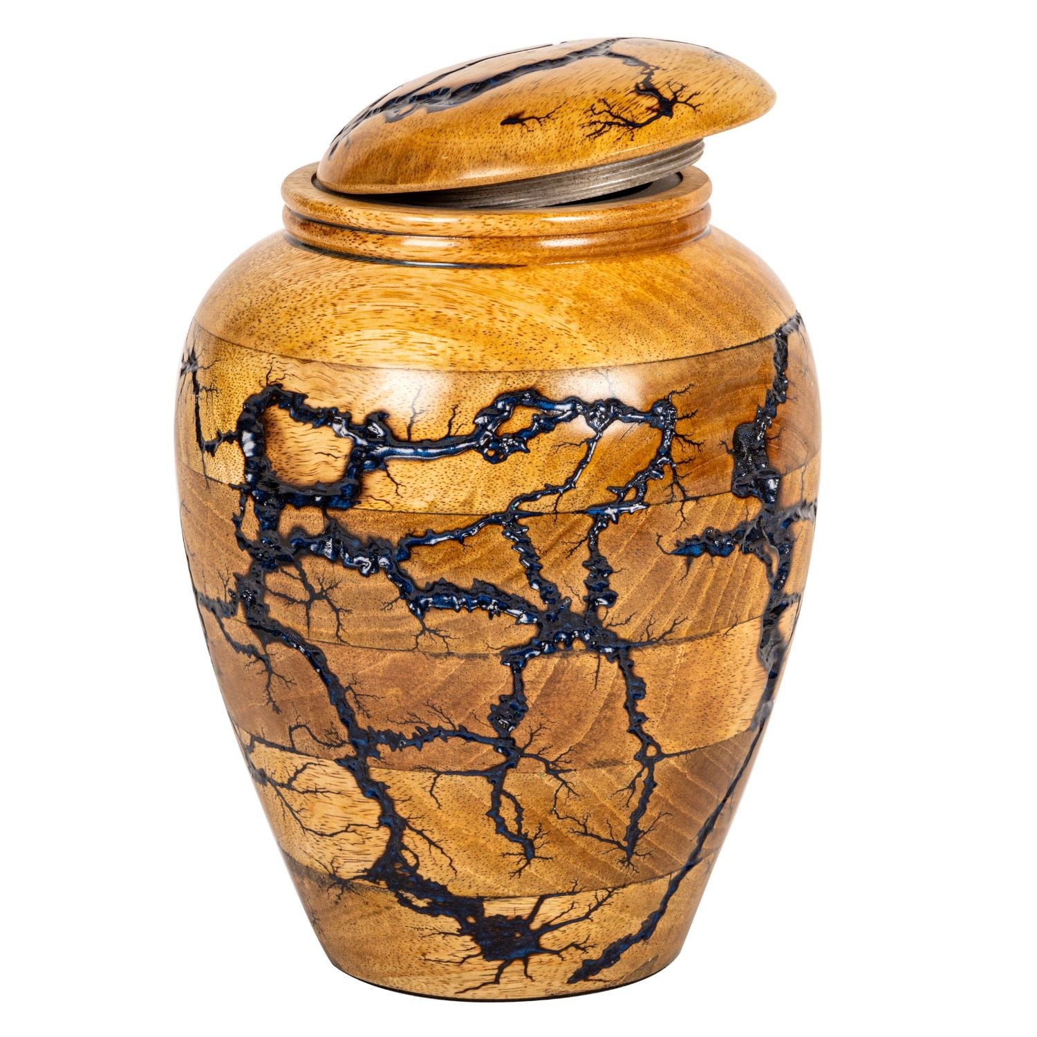 Cremation Urn for Adult Human Ashes - Handcrafted Funeral Memorial Urn