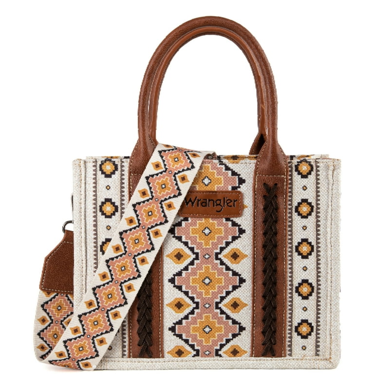 91xCc8hrA-L.jpg 1771 Wrangler Boho Tote Bag Aztec Top Handle Handbags Southwest Satchel main image 2