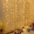 thumbnail image 2 of Luminosos 300 LED, 8 Modos de Iluminación, Bajo Voltaje 31V, Decoración de Ventanas, Navidad, Boda, Cumpleaños, Hogar, Patio, Impermeable IP44, 2 of 8
