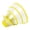 yellow, variant on AUQ Dog Cone Transparent Dog Cone Collar Anti-Lick Dirt-Resistant Cat Cone,Green,M(20-26cm)