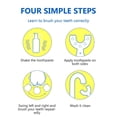 thumbnail image 1 of cepillos de dientes con cabezal de silicona de grado alimenticio en forma de U para niños y bebés, 1 of 9