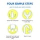 thumbnail image 5 of Cepillo de dientes de silicona cepillo de dientes de 2 piezas con cabezal de cepillo de silicona de grado alimenticio en forma de U para niños y bebés ANGGREK Otros, 5 of 6
