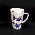 thumbnail image 1 of Colibri au Mug de Fleurs Violettes, 1 of 1
