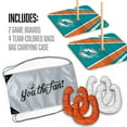 thumbnail image 2 of YouTheFan NFL Miami Dolphins HorseShoe Bags, 2 of 3