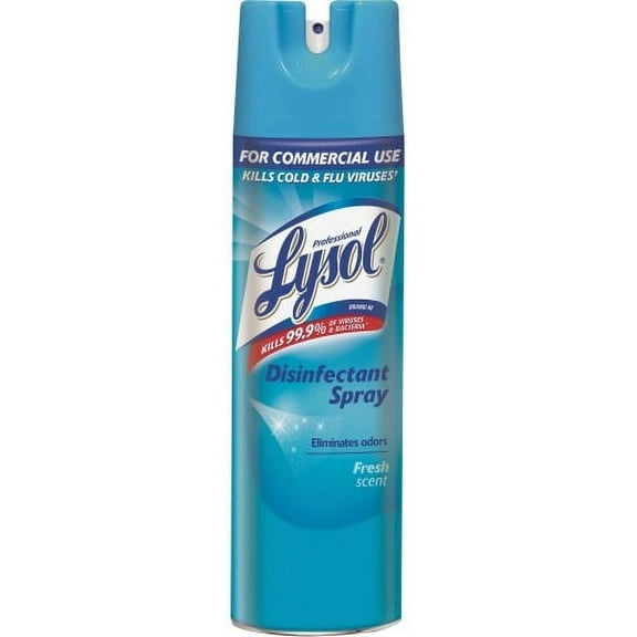 Professional Lysol Fresh Disinfectant Spray Aerosol - 19 fl oz (0.6 quart) - Fresh Scent - 12 / Carton