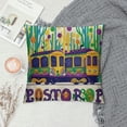 thumbnail image 2 of PHYHOO  Happy Mardi Gras BusThrow Pillow Cover, Holiday Party Cushion Case Decoration for Sofa Couch, 2 of 5