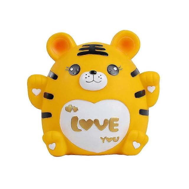 Hucha de Año Nuevo 2022 con diseño de tigre, anticaída, para niñas y niños.