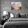 thumbnail image 4 of Coastal Sunset Wall Art Ocean Beach Pictures Wall Decor Nature Landscape Canvas Paintings Modern Artwork Home Decorations for Living Room Bedroom Bathroom Framed 16"x12", 4 of 6