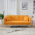 thumbnail image 2 of 70.1 "futon sofa bed, convertible double sofa bed with folding armrests for living rooms and small Spaces, 2 of 26