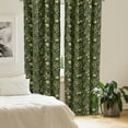 thumbnail image 3 of Ambesonne Sage Window Curtains, Spring Butterflies Ornate, Each 28" W x 63" L, Yellow Black Green, 3 of 5