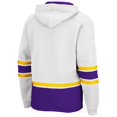 thumbnail image 3 of Men's Colosseum White LSU Tigers Lace Up 3.0 Pullover Hoodie, 3 of 3